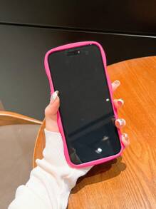 Funda para móvil con patrón de corazón - Rosa Fucsia - Ver 3