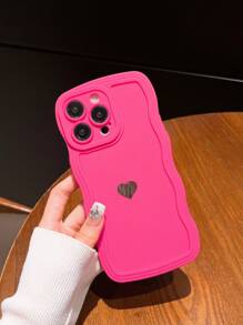 Funda para móvil con patrón de corazón - Rosa Fucsia - Ver 4