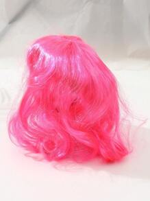1pc Solid Color Pet Wig For Dog And Cat For Decoration - Hot Pink - View 5