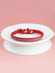 1pc Rhinestone Decor Random Pet Collar For Dog And Cat For Outdoor - Multicolor - View 8