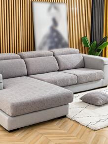 1 Máy Tính Dạ Nỉ Họa Tiết Lá Ghế Sofa Ghế hiện Đại Polyester Co Giãn Ghế Sofa Đệm Cho Gia Đình, Tất Cả Các Mùa - Màu Xám nhạt - Xem 4