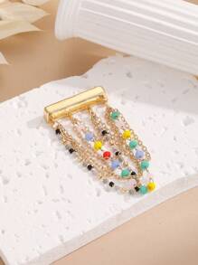 1 Máy Tính Nhiều Màu Sắc Thủy Tinh Chuỗi Hạt Mặt Dây Chuyền Dây Silicon Vòng Trang Trí Dây Đồng Hồ Khóa - Nhiều màu - Xem 4