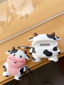 Cute Stuff 卡通奶牛设计保护壳，兼容 AirPods Kawaii - 彩色 - 查看 2