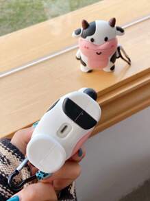 Cute Stuff 卡通奶牛设计保护壳，兼容 AirPods Kawaii - 彩色 - 查看 3