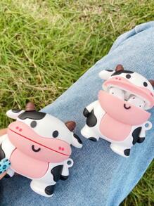 Cute Stuff 卡通奶牛设计保护壳，兼容 AirPods Kawaii - 彩色 - 查看 5