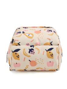 Baby Fruit Print Polyester Large Capacity Diaper Bag With Adjustable Strap For Outdoor - Multicolor - View 7