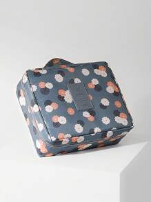 1pc/3pcs Multi-Functional Cosmetic Bag Travel Makeup Storage Cases Compartments Bag Waterproof Storage - Blue - View 3