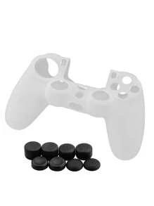 9入組防滑按鈕蓋和殼套套裝適用於PS4 - 彩色 - 查看 2