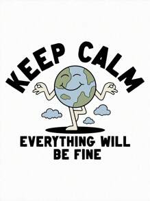 Comensestudio Cartoon & Slogan Graphic Tank Top, Holiday - White - View 2