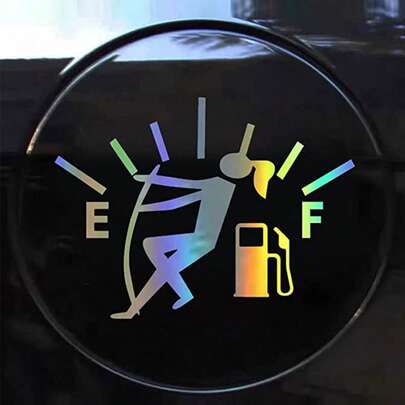 个性化油箱盖贴纸 汽车防刮膜，玻璃装饰车贴 幽默汽车配件 男士电子游戏汽车贴纸 电子游戏汽车贴纸 恶作剧礼物 送给汽车爱好者 圣诞装饰 油箱门贴纸 油量表贴纸 油量表贴纸 1张趣味油箱贴纸 1张空油箱贴纸 1张汽车贴纸