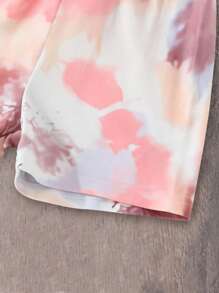 Bộ thời trang bé gái Con số Cà vạt nhuộm Giải trí - Nhiều màu - Xem 7