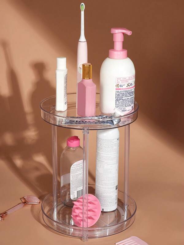 SHEIN BASIC LIVNG 1pc Lazy Susan Bathroom Turntable Organizer,360