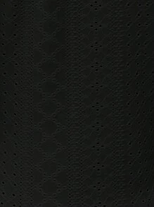 EMERY ROSE Áo khoác và áo lót dành cho xe tăng nữ Nút Tranh thêu màu trơn Boho - màu đen - Xem 6