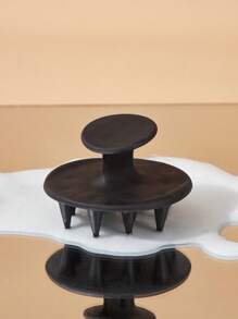 BASIC LIVING 1pc Scalp Massager Shampoo Brush Scrubber With Soft Silicone Bristles For Hair, Wet & Dry Use Home Bathroom Decor Summer