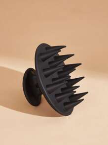 BASIC LIVING 1pc Scalp Massager Shampoo Brush Scrubber With Soft Silicone Bristles For Hair, Wet & Dry Use Home Bathroom Decor Summer