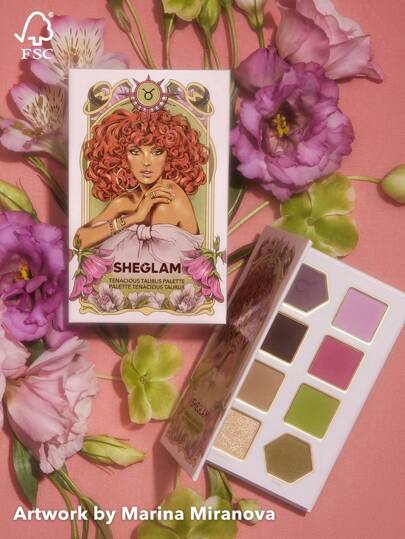 Palette De Fards à PaupièRes Tenacious Taurus 8 Couleurs MéTalliséS Mats Marron Rose Marron Fard à PaupièRes Professionnel à Haute Teneur En Pigments Longue Tenue MéLangeable NoëL Hiver Rose Marron Paillettes Marque Beauté Visage Maquillage CosméTique Pour Femmes Filles Parfait Pour Hiver IdéAl Pour Y2K ÉLéGant Mode Adapté Pour Anniversaire Xmas Cadeau FêTe PrêT Meilleure Couleur