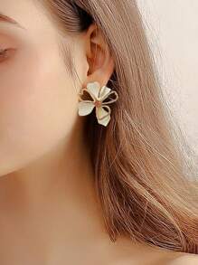 Pendientes de tachuela flor - Multicolor - Ver 1