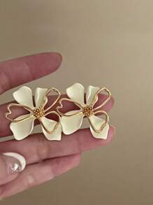 Pendientes de tachuela flor - Multicolor - Ver 3