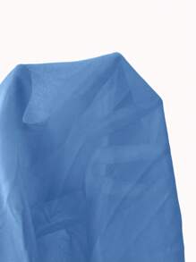 SHEIN Holidaya Plus Tie Front Kimono - Blue - View 6