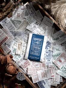 100 Chiếc Vé Thiết Kế Các Loại Miếng Dán, Vintage Miếng Dán Trang Trí Đa Năng Cho Thủ Công DIY, Tay Tài Khoản, Trang Trí - Nhiều màu - Xem 1