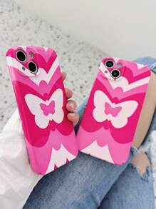 Butterfly Print Phone Case - Multicolor - View 2