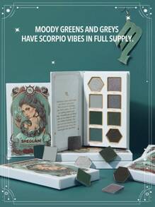 SHEGLAM Striking Scorpio Palette 8-Clolor Shimmer Metallic Matte Eyeshadow Palette Grey Green High Shine Glitter High Pigment Long Wear Blendable Pro Eyeshadow Brown Eyeshadow Brand Beauty Makeup Face Paint Cosmetic For Women Girls Perfect For Winter Spring Ideal For Y2K Fancy Fashion Suitable For Birthday Gift Party Ready Best Color - STRIKING SCORPIO - View 10