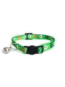 1 pieza Collar para mascota con estampado de estrella con diseño de campana para perro con gato para exterior - Verde - Ver 2