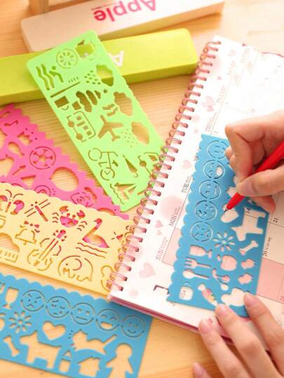 4入組混合圖案繪圖範本