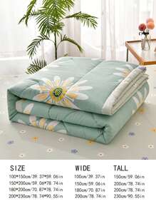 1 Chăn In Hoa, Vải Trải Giường Theo Chủ Nghĩa Hiện Đại Cho Mùa Hè - trắng - Xem 2