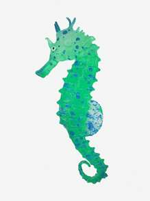 1pc Seahorse Design Glow In The Dark Random Ornament For Aquarium For Decoration - Multicolor - View 5