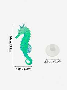 1pc Seahorse Design Glow In The Dark Random Ornament For Aquarium For Decoration - Multicolor - View 3