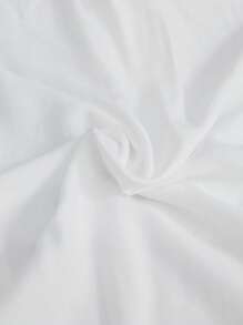 BizChic Solid Flap Detail Shirt Workwear - White - View 3
