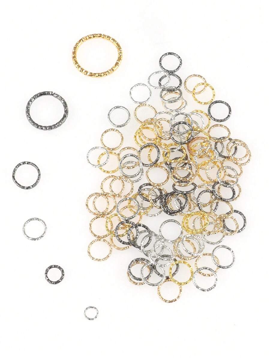 1pc Jewelry Findings Flower Embellished Jump Ring/Single Loop Connector For Keychain - Multicolor - View 1