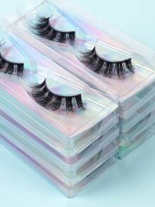 MAGEFY Manga Mi, 10 cặp lông mi giả tách rời tự nhiên - màu đen - Xem 2