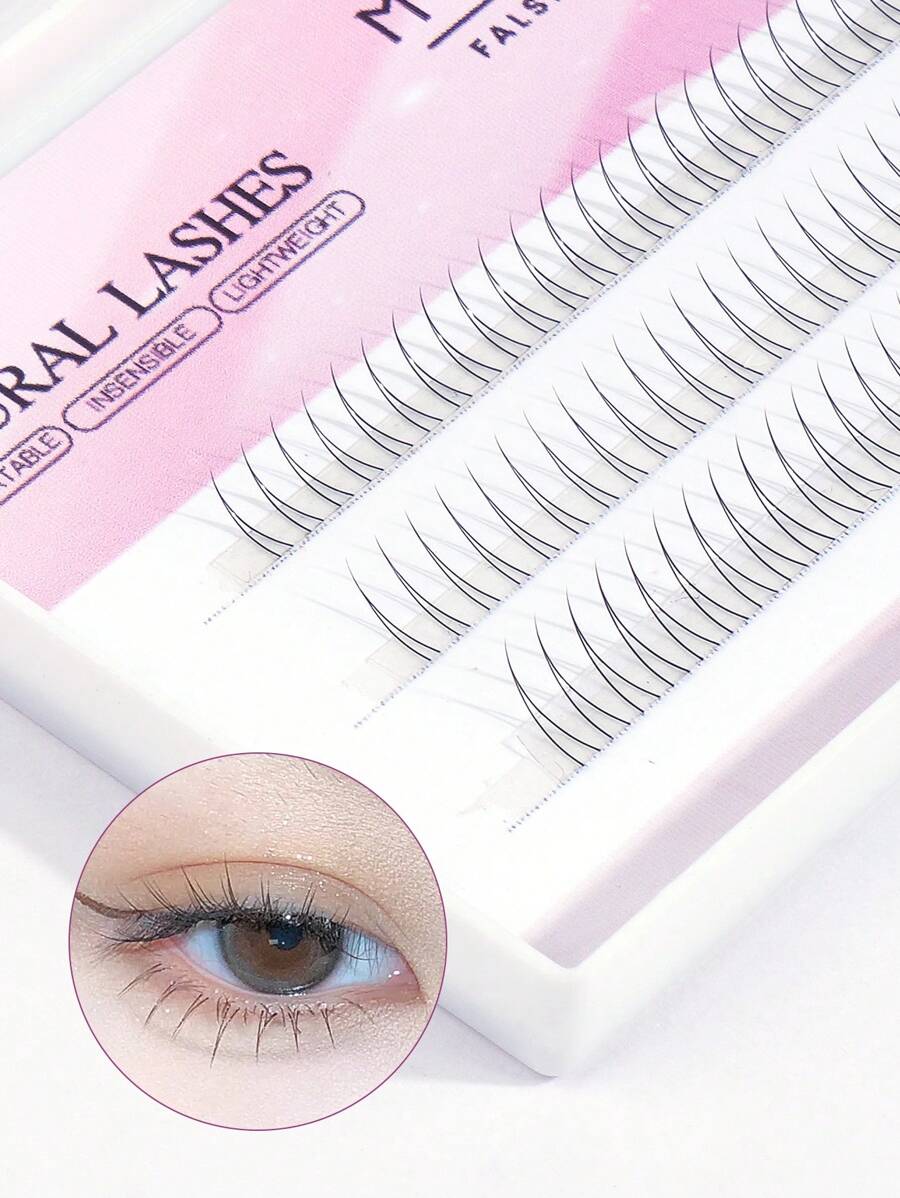 MAGEFY Manga Mi, 1 hộp Lông mi giả cá nhân tự nhiên - màu đen - Xem 1