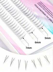 MAGEFY Manga Mi, 1 hộp Lông mi giả cá nhân tự nhiên - màu đen - Xem 2