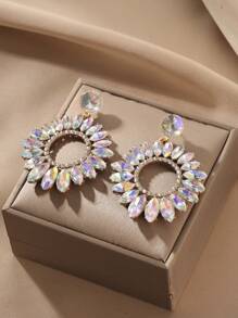 1雙優雅和誇張幾何水鑽完美適用於 - 彩色 - 查看 3