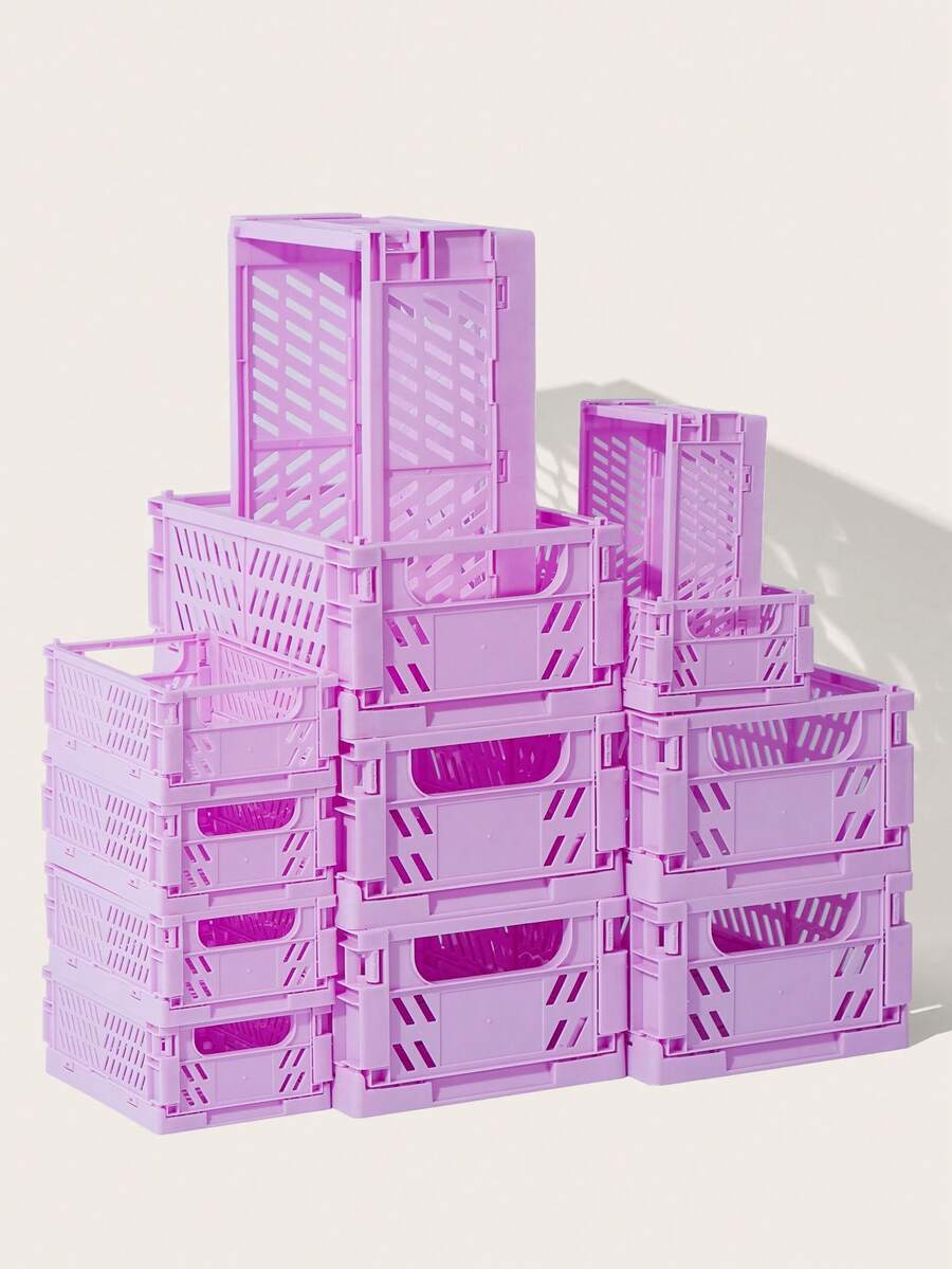 Cesta Plegable de Almacenaje SHEIN BASIC LIVING - Morado - Ver 1