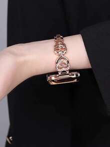 1 件男女通用水钻 表带，兼容 38/40/41/42/44/45/46/49 毫米，适用于 Ultra/SE/Series 10/9/8/7/6/5/4/3/2/1 - 玫瑰金 - 查看 5