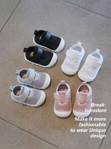 Giày thể thao có dây buộc móc và móc cho bé trai rỗng dành cho hoạt động ngoài trời - Xám - Xem 5