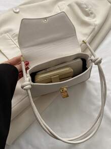 Nhẹ , Thương vụ Hàng ngày Trắng Đập nhẹ Cái túi Retro Chi tiết nút thắt Da giả Đối với Cô gái tuổi teen NỮ Cao đẳng Sinh viên , & Cổ cồn trắng Công nhân
工人 Hoàn hảo Cho văn phòng , Cao đẳng , Làm việc , Làm Việc  , Commute , Ngoài trời , Du lịch , - Màu be - Xem 9