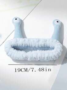 1 件卡通眼部装饰沐浴头带，可爱涤纶面部化妆头带，适用于浴室圣诞节节日礼物赠送家居浴室装饰夏季 - 淺藍色 - 查看 2