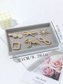 SHEIN Basic living 1 pieza Bandeja de joya unicolor