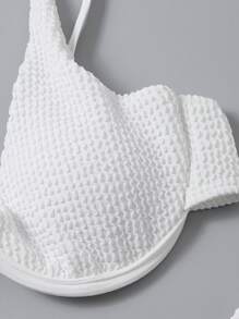 Swim Mod Bañador bikini con aro unicolor - Blanco - Ver 11