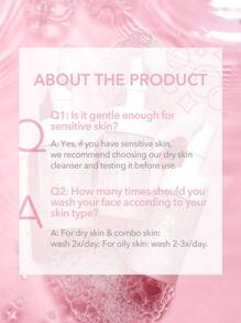 SHEGLAM Radiant By Nature Oily Skin Face Cleanser 100Ml Hydrating Gentle Daily Facial Wash Liquid To Foam Formula Graduation Birthday Holiday Summer Fall Autumn Y2K Fancy Fashion Women Makeup Cosmetic Party Beach Travel Camping Outdoors School Campus Trip Festivals Decor Gift Present Rose Girl Cosplay Best Color Charm Vibe