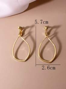 Còng tai trang trí hình học - Nhiều màu - Xem 4