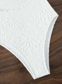 Maillot de bain une pièce avec découpe et nœud, pour l'été et les vacances à la plage