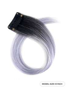 Kẹp Tóc Ombre Ngắn Thẳng Tổng Hợp Nối Dài - Nhiều màu - Xem 2