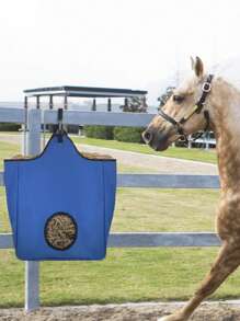 1pc Portable Horse Feeding Bag - Blue - View 1