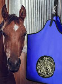 1pc Portable Horse Feeding Bag - Blue - View 6